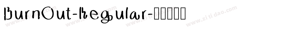 BurnOut-Regular字体转换