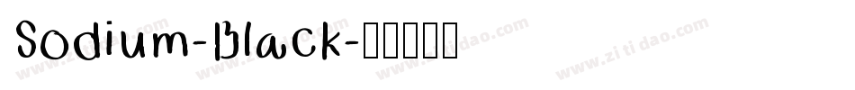 Sodium-Black字体转换