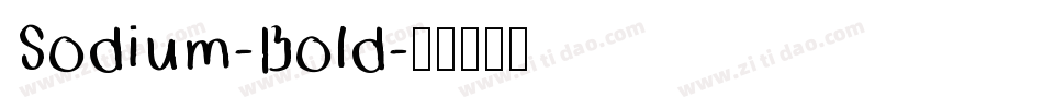 Sodium-Bold字体转换