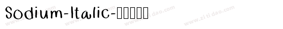 Sodium-Italic字体转换