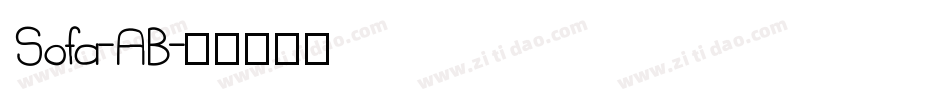 Sofa-AB字体转换