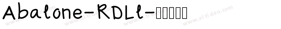 Abalone-RDLl字体转换