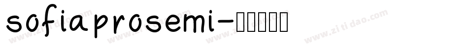 sofiaprosemi字体转换