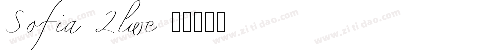 Sofia-2lwe字体转换