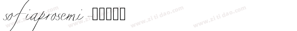 sofiaprosemi字体转换