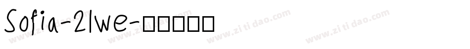 Sofia-2lwe字体转换