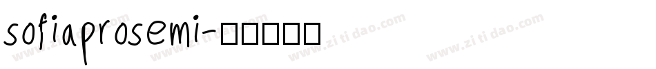 sofiaprosemi字体转换