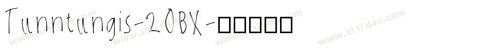 Tunntungis-2OBX字体转换