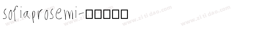 sofiaprosemi字体转换