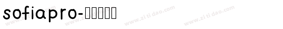 sofiapro字体转换