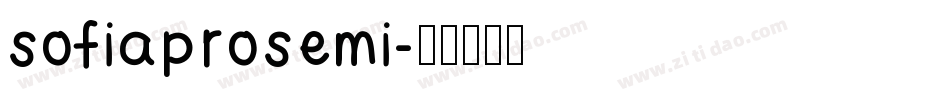 sofiaprosemi字体转换