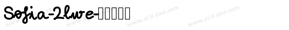 Sofia-2lwe字体转换