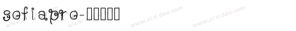 sofiapro字体转换