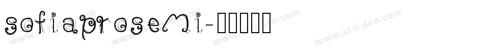 sofiaprosemi字体转换