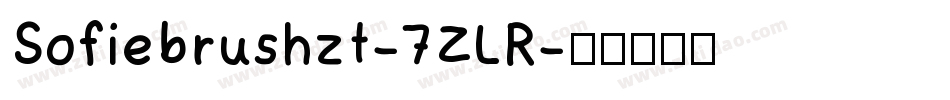 Sofiebrushzt-7ZLR字体转换