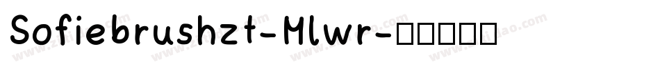 Sofiebrushzt-Mlwr字体转换