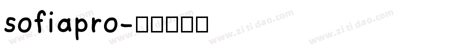sofiapro字体转换