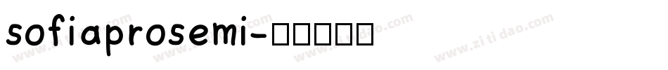 sofiaprosemi字体转换
