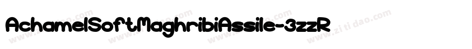 AchamelSoftMaghribiAssile-3zzR3字体转换