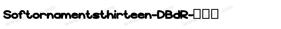 Softornamentsthirteen-DBdR字体转换