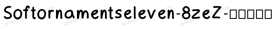 Softornamentseleven-8zeZ字体转换