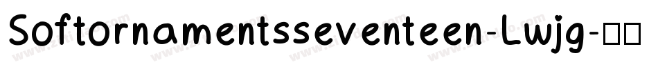 Softornamentsseventeen-Lwjg字体转换