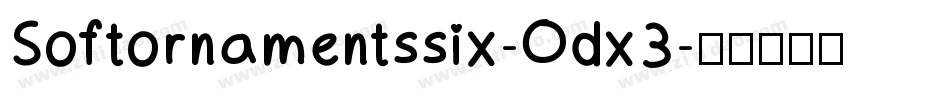 Softornamentssix-Odx3字体转换