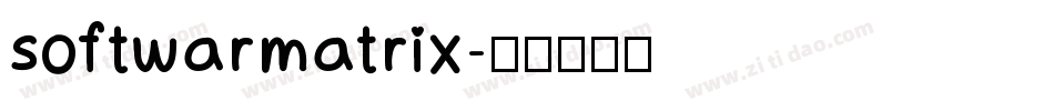 softwarmatrix字体转换