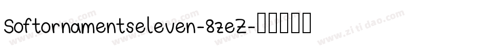 Softornamentseleven-8zeZ字体转换