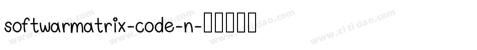 softwarmatrix-code-n字体转换