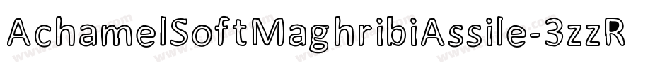 AchamelSoftMaghribiAssile-3zzR3字体转换