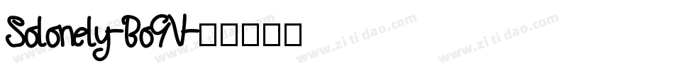 Solonely-Bo9V字体转换