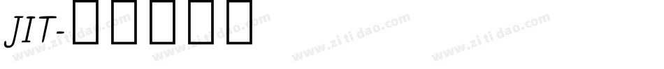 JIT字体转换