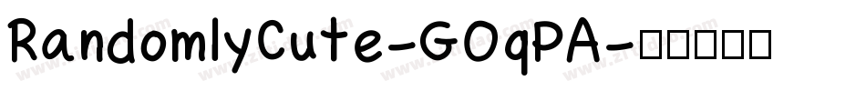 RandomlyCute-GOqPA字体转换