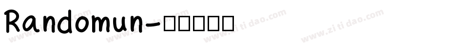 Randomun字体转换