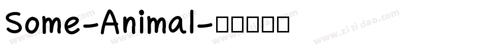 Some-Animal字体转换