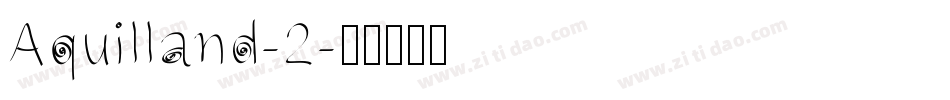 Aquilland-2字体转换