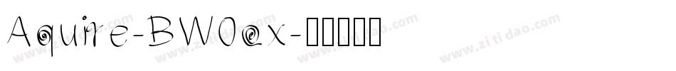 Aquire-BW0ox字体转换
