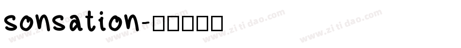 sonsation字体转换