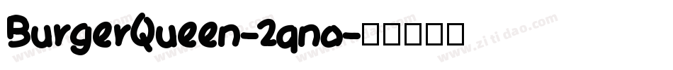 BurgerQueen-2qno字体转换