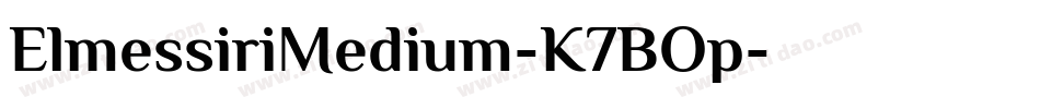 ElmessiriMedium-K7BOp字体转换