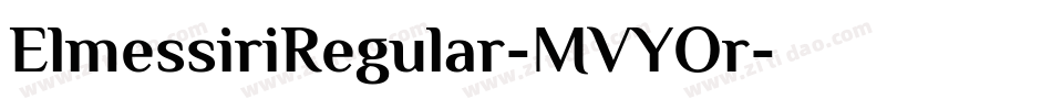 ElmessiriRegular-MVYOr字体转换