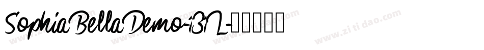 SophiaBellaDemo-131L字体转换