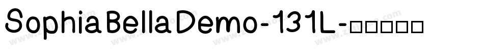 SophiaBellaDemo-131L字体转换