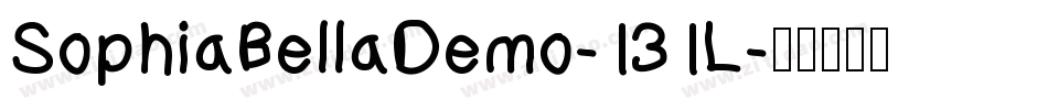 SophiaBellaDemo-131L字体转换