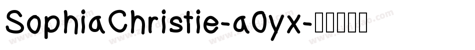 SophiaChristie-a0yx字体转换