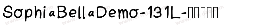 SophiaBellaDemo-131L字体转换