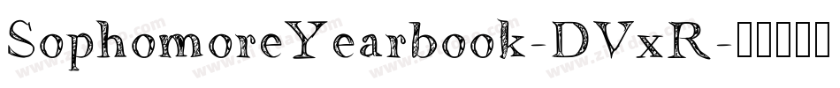 SophomoreYearbook-DVxR字体转换