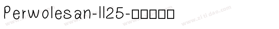 Perwolesan-ll25字体转换