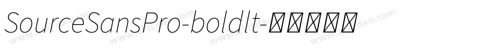 SourceSansPro-boldlt字体转换